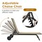 Costway Outdoor Patio Lounge Chair Chaise Reclining Aluminum Fabric Adjustable